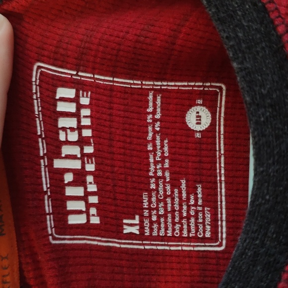 Urban Pipeline Raglan-sleeve Waffle-knit Thermal Shirt - Picture 3 of 4